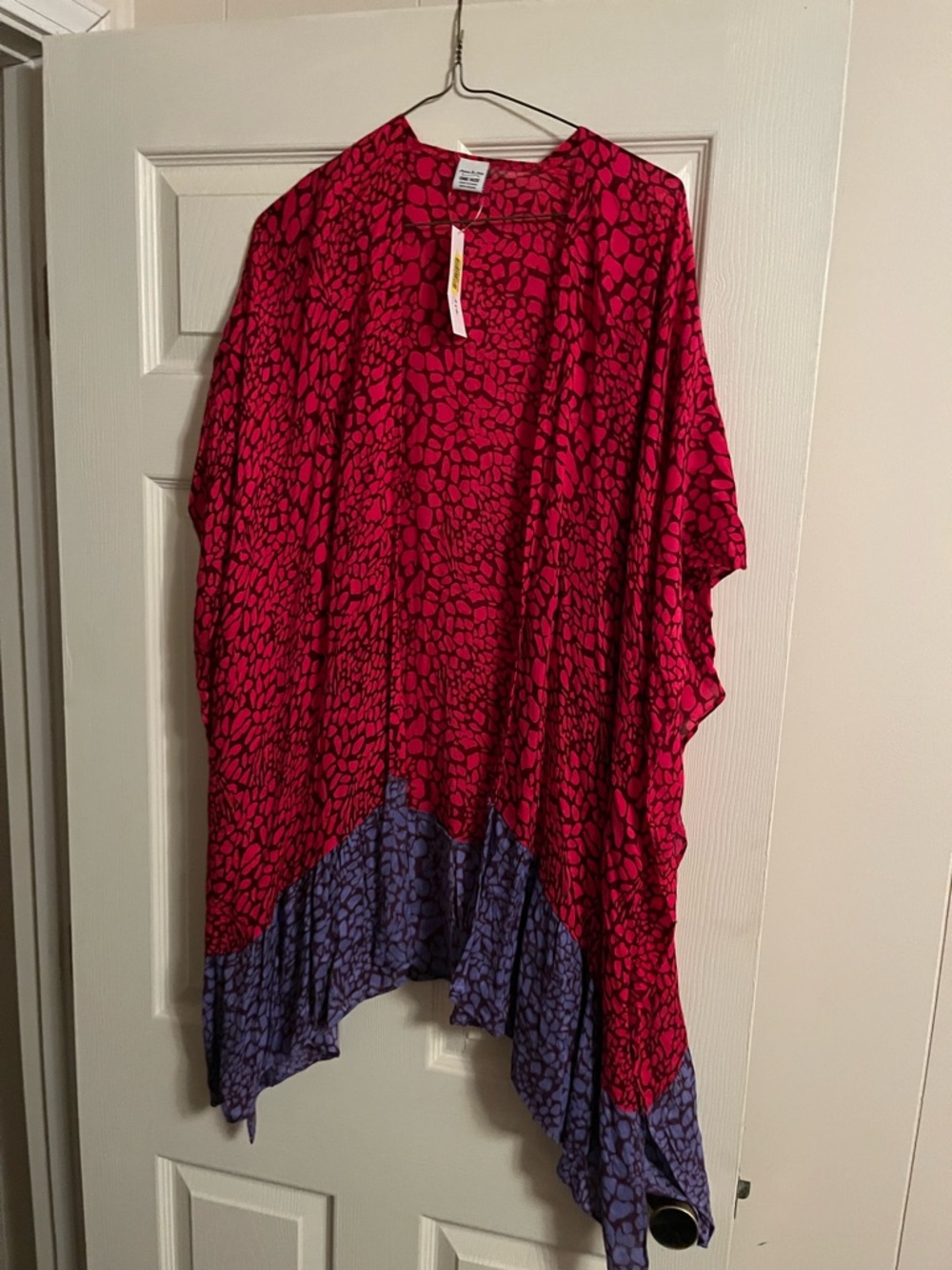 Anna & Ava Pink and Purple Animal-Print Wrap